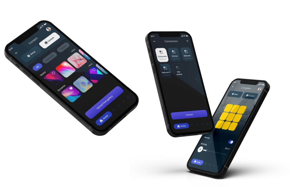 Polyscale – mobile App for controlling LED panels