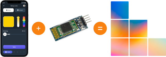 Polyscale – mobile App for controlling LED panels