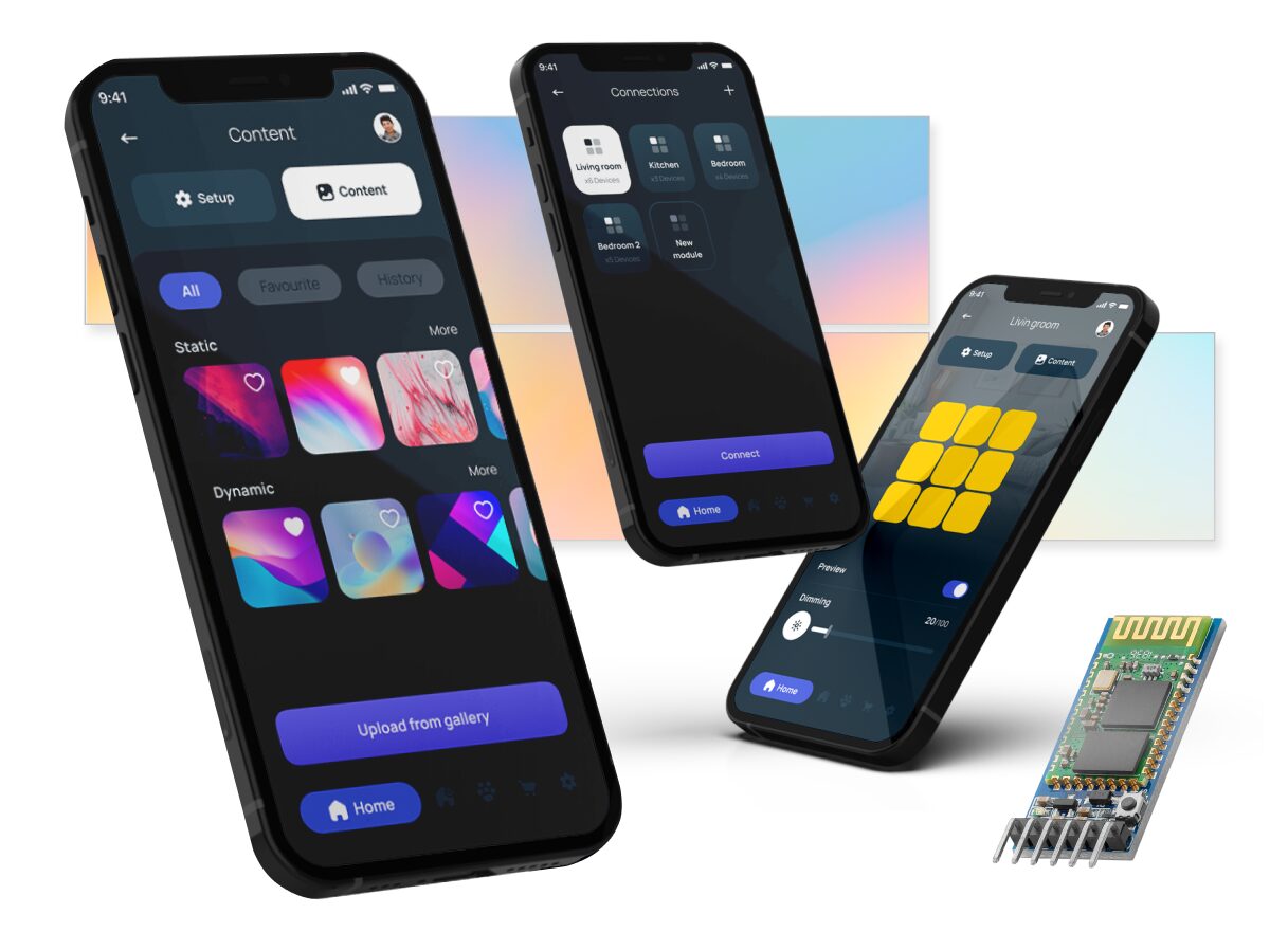 Polyscale – mobile App for controlling LED panels