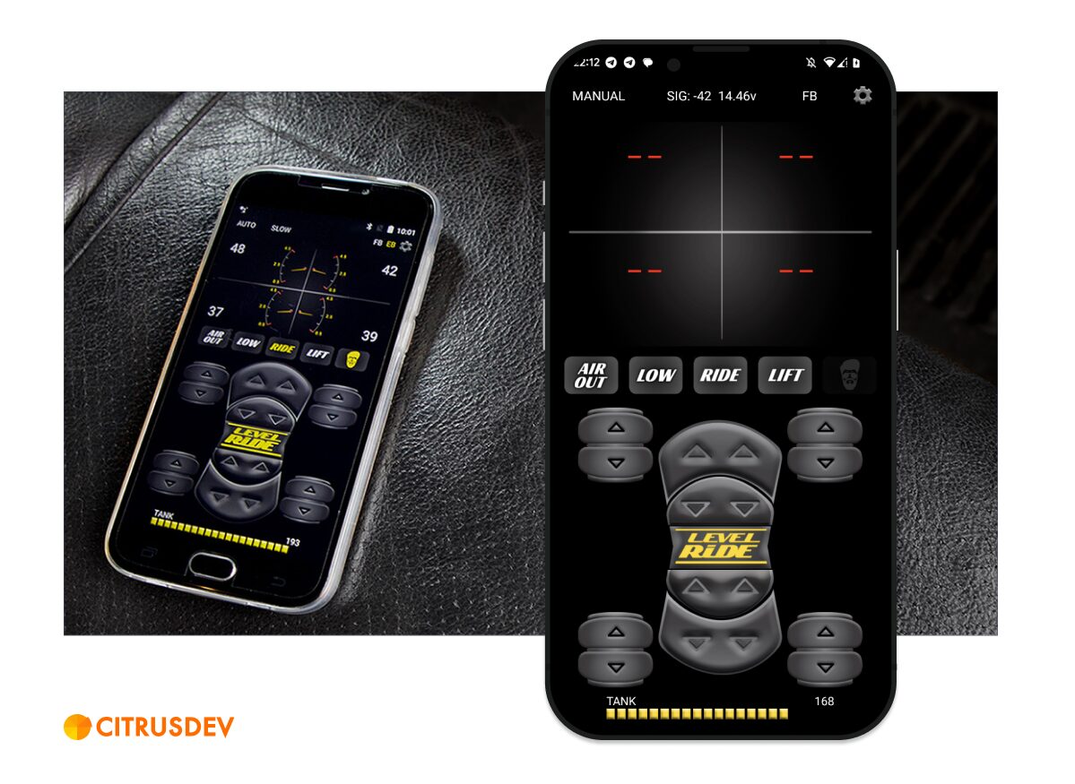 IoT (automotive) Mobile app for Air Suspension System